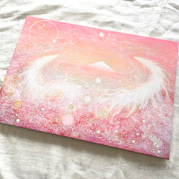 「愛に満ちた世界｜龍神が描く宇宙的な愛と調和のヒーリングアート」